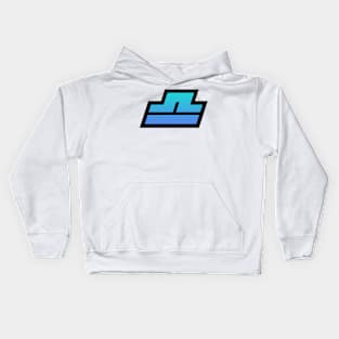 Libra Light Blue Gradient Kids Hoodie